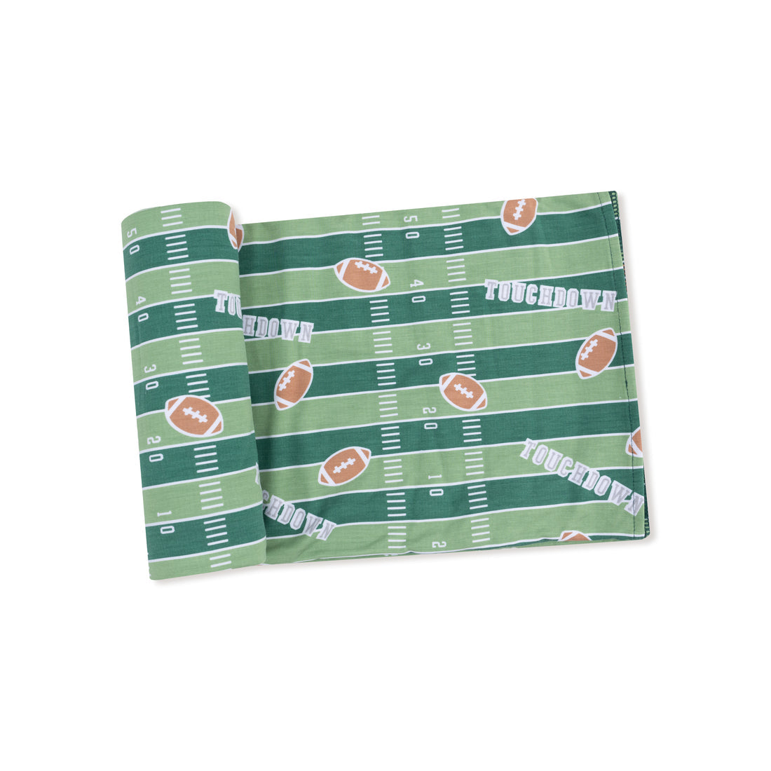 Angel Dear 476-F25-FFG1 Football Field Glow in the Dark Swaddle Blanket 45x45