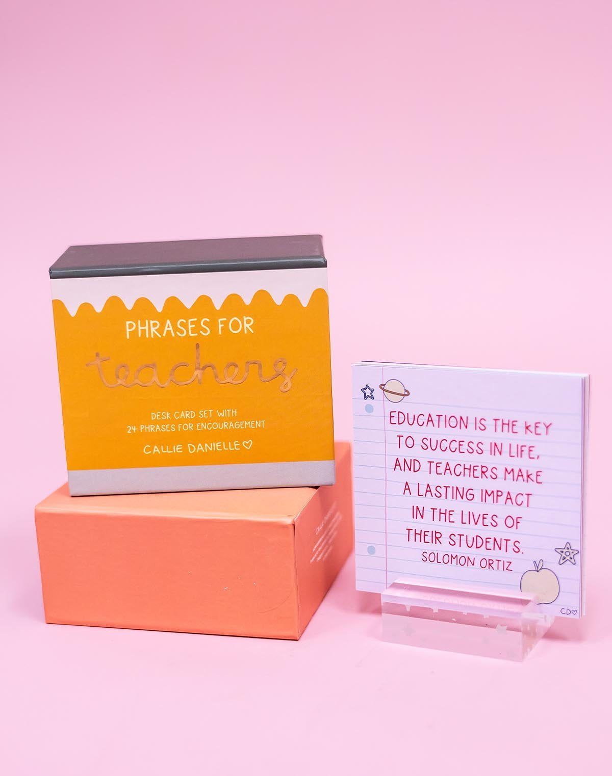 Callie Danielle 511938 Phrases For Teachers Desk Card Set