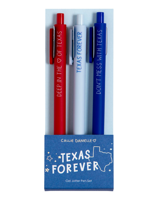 Callie Danielle 527322  Texas Forever Gel Jotter Pen Set