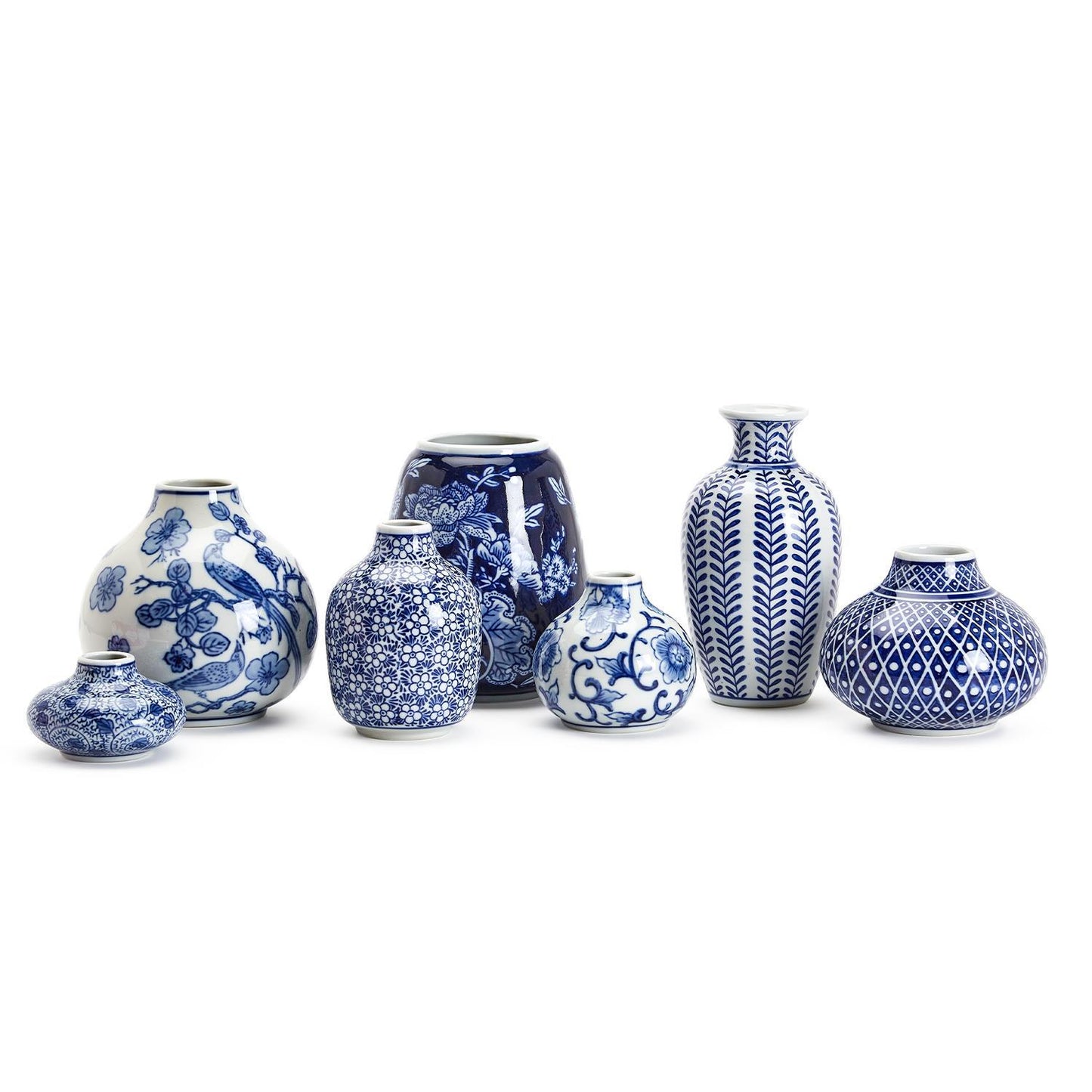 Two's Company 53804 Blue & White Vase - 7 Assorted