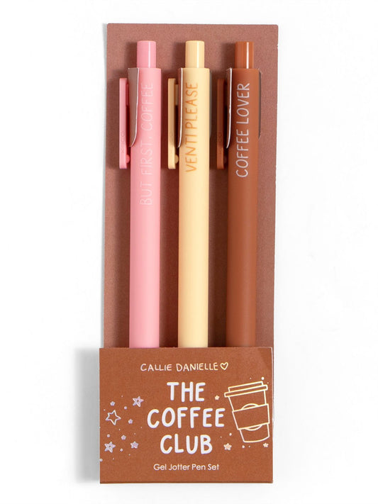 Callie Danielle 538271 Coffee Lover Gel Jotter Pen Set