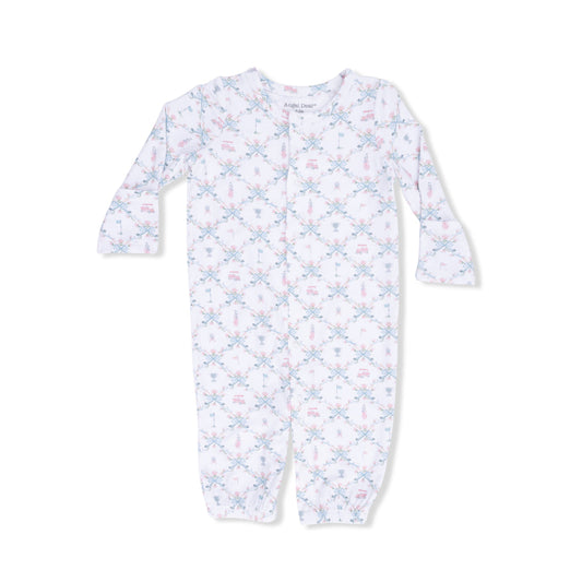 Angel Dear 539-S26-GTP1 Golf Trellis Convertible Gown - Pink 0-3M