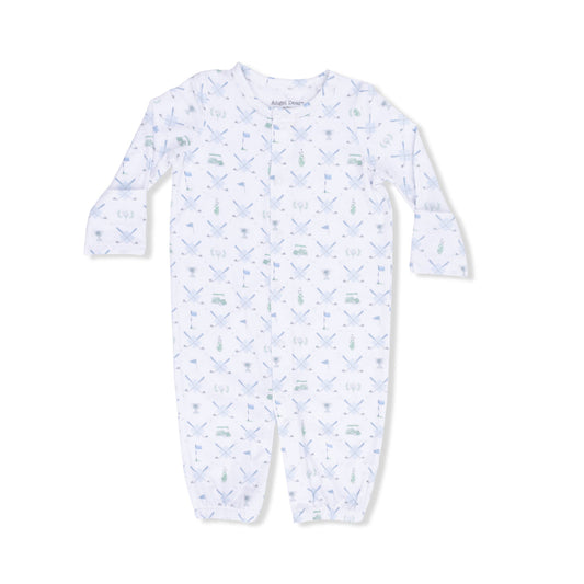 Angel Dear 539-S26-GTR1 Golf Trellis Convertible Gown - Blue 0-3M