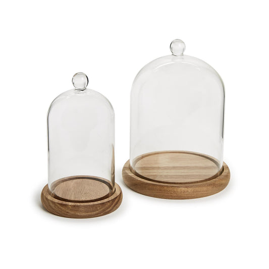 Two's Company 54737-20 Cloche W/Wooden Base