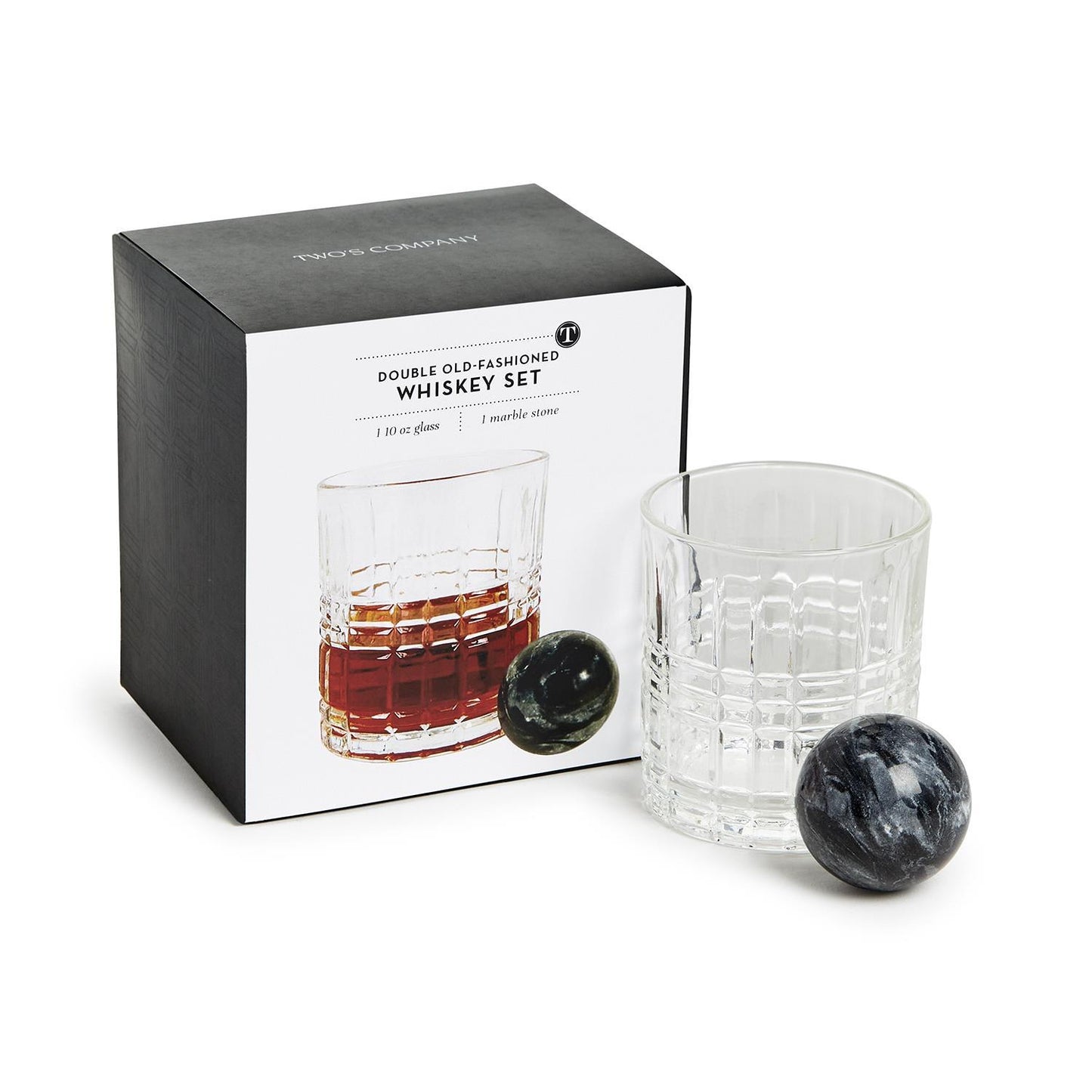 Two's Company 54886 Double Old Fashion Whiskey Set