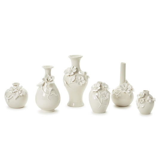 Two's Company 54989 Mini Vases W/ 3- Sculpted Flowers