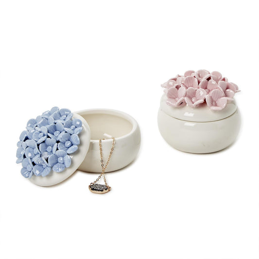 Two's Company 55066-20 Hydrangea Trinket Box