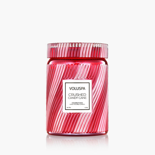 Voluspa 5536 Crushed Candy Cane Candle- 18 oz Large Candle