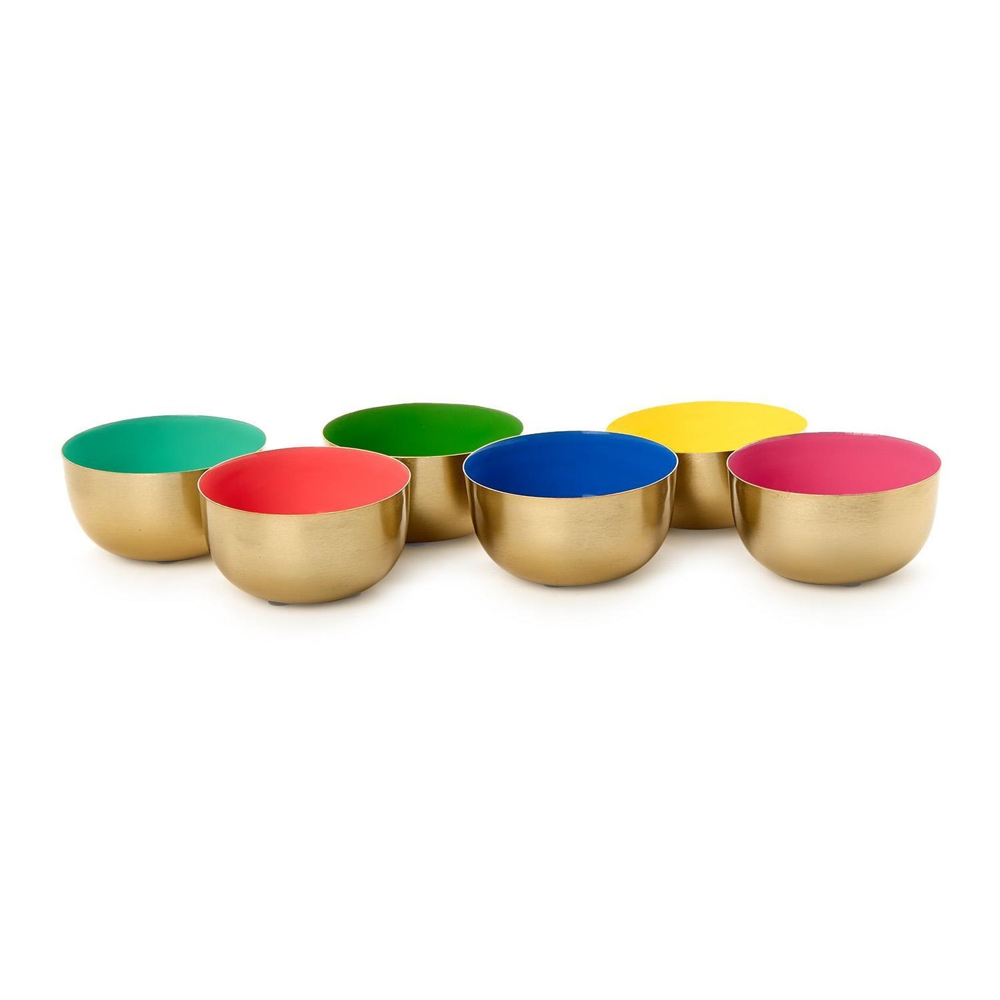 Two's Company 55390 Small Metal Enamel Bowl - 6 Colors