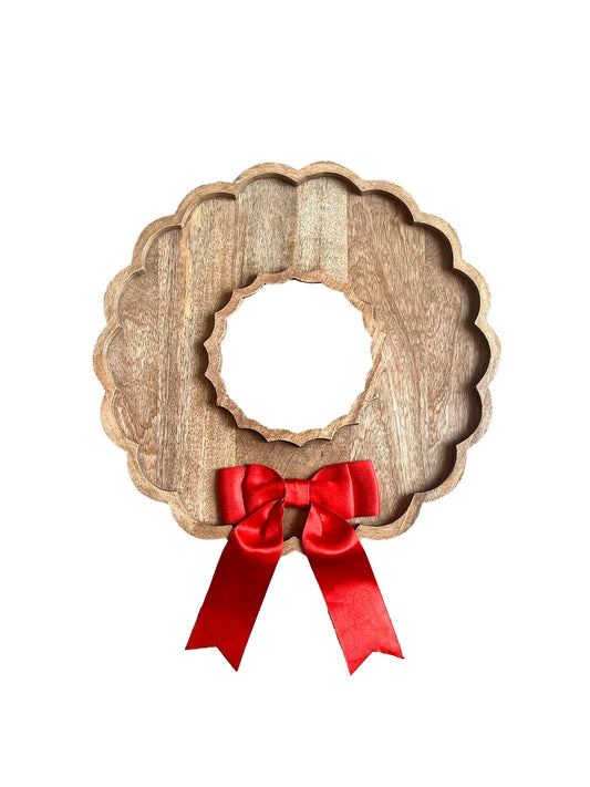 Mary Square 56632 Wood Wreath Board w/Bow