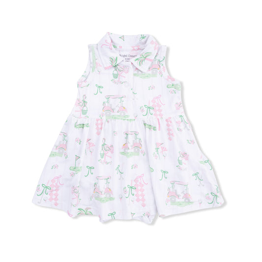Angel Dear 568-S26-PRG Pretty Golf Polo Tennis Dress