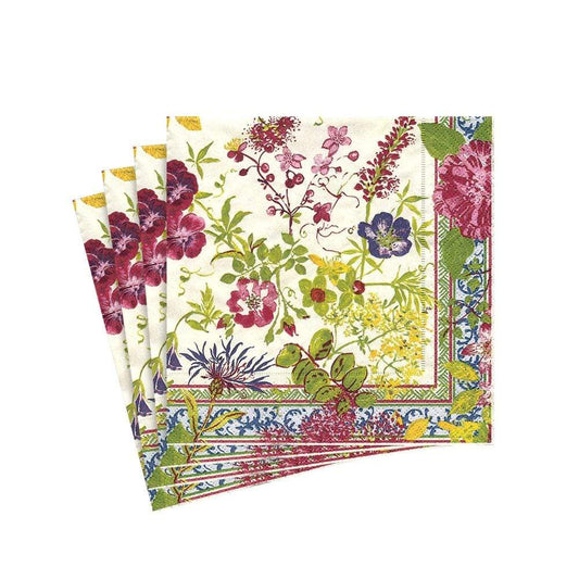 Caspari 5860 Millefleurs Cocktail Napkins