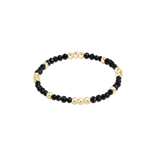 enewton BWOP3FOX Worthy Pattern 3mm Bead Bracelet - Faceted Onyx