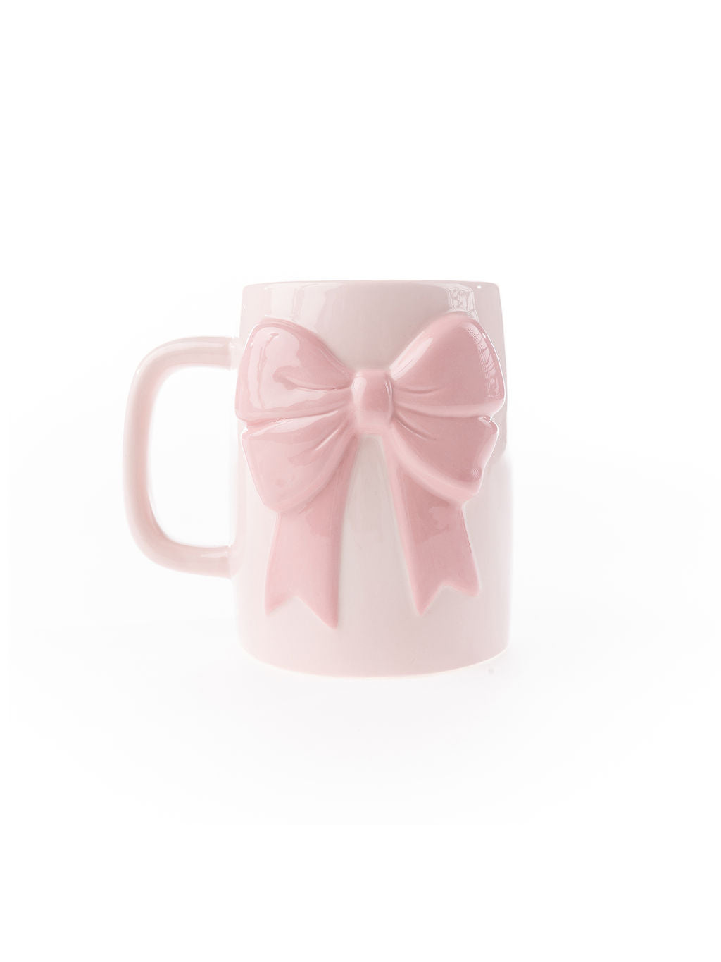 Mary Square 61675 Ceramic Bow Mug - Pink