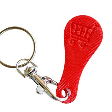 Shop Hotline Shopping Cart Quarter Saver Keychain