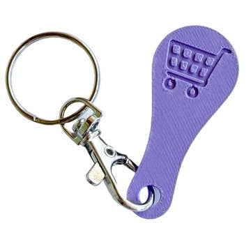 Shop Hotline Shopping Cart Quarter Saver Keychain