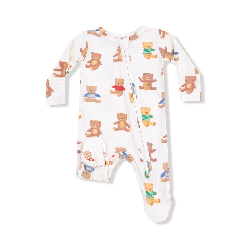 Angel Dear 651-F25-TBC Teddy Bear Collection 2 Way Zipper Footie
