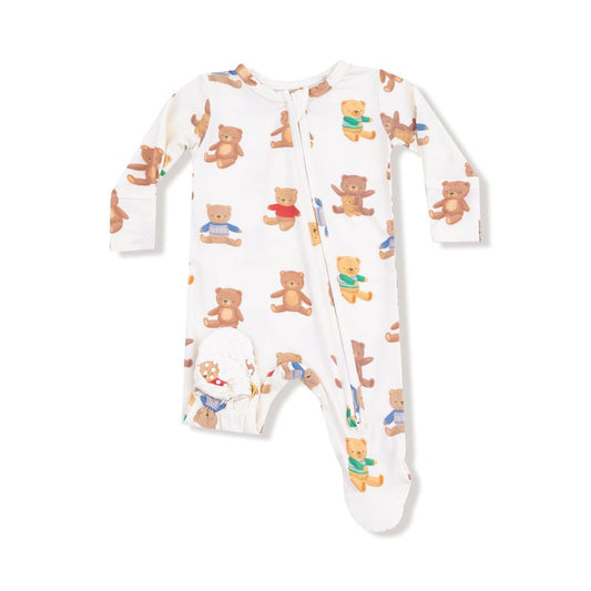 Angel Dear 651-F25-TBC Teddy Bear Collection 2 Way Zipper Footie