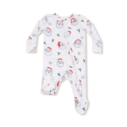 Angel Dear 651-F25-VSA1 Vintage Santas Zipper Footie
