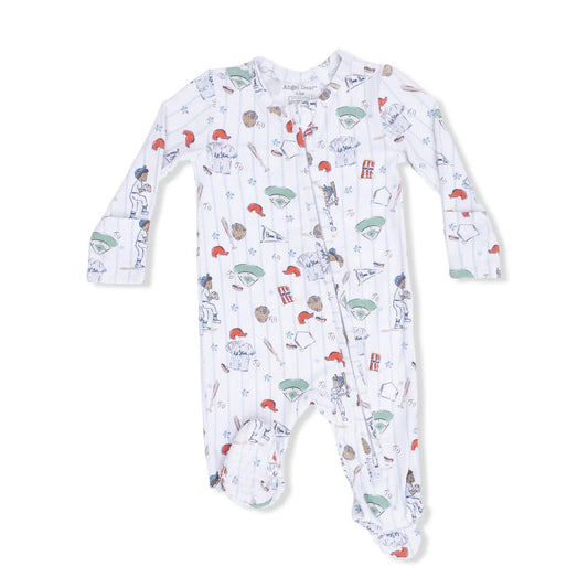 Angel Dear 651-S26-HRB Home Run Baseball 2 Way Zipper Footie