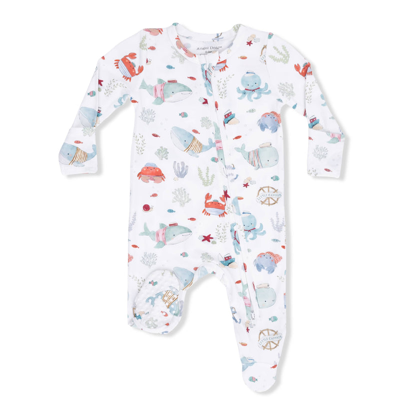 Angel Dear 651-S26-SEA Sailor Sea Creatures 2 Way Zipper Footie