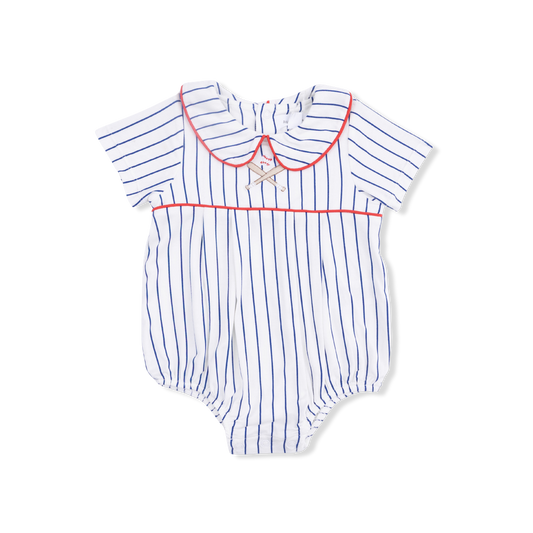 Angel Dear 657-S26-BST Baseball Stripe Classic Box Pleat Bubble