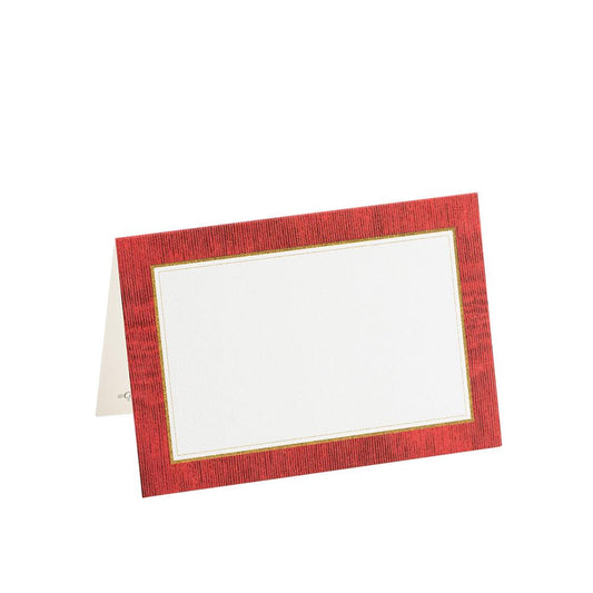 Caspari 67932P Moire Red Place Cards - Package of 10