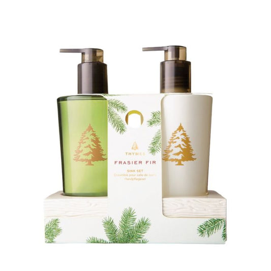 Thymes Frasier Fir 03515289110 Sink Set with Ceramic Caddy