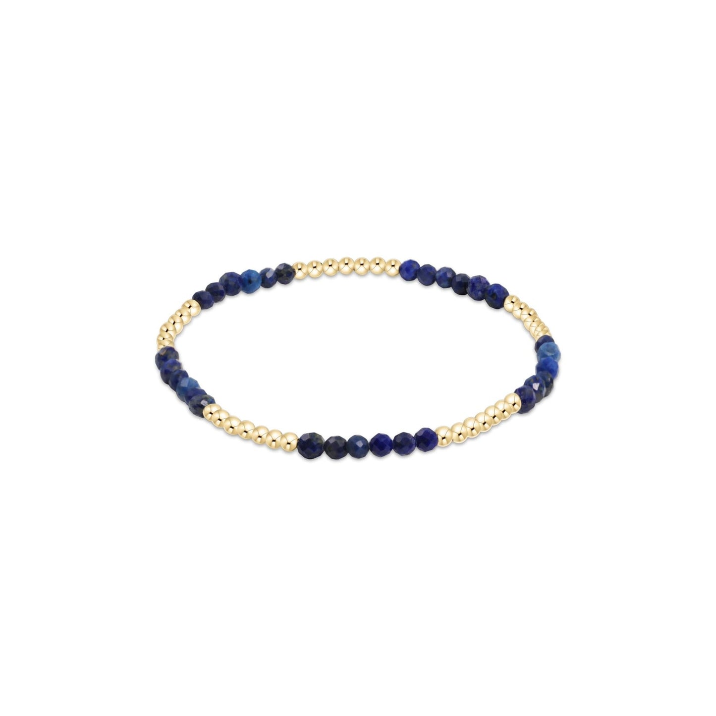 enewton BBLFP25LAP Blissful Pattern 2.5mm Bead Bracelet - Lapis