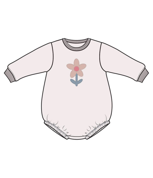 Angel Dear 744A-S25-DDF Danish Daisy French Terry Sweatshirt Bubble