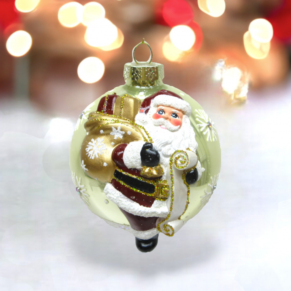 December Diamonds 79-81949 Champ w/ Santa Ornament