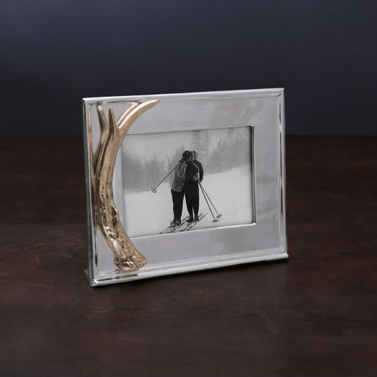 Beatriz Ball 7990 Frame 5x7 Horizontal with Gold Antler