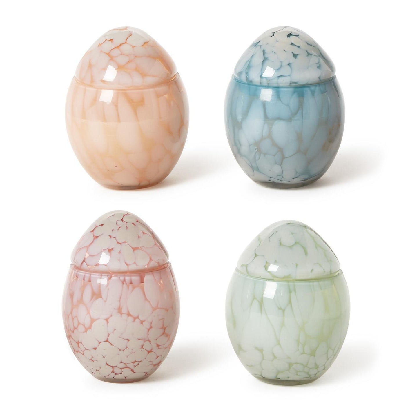 Two's Company 82770-20 Hand Crafted Cheena Egg Jar Candle