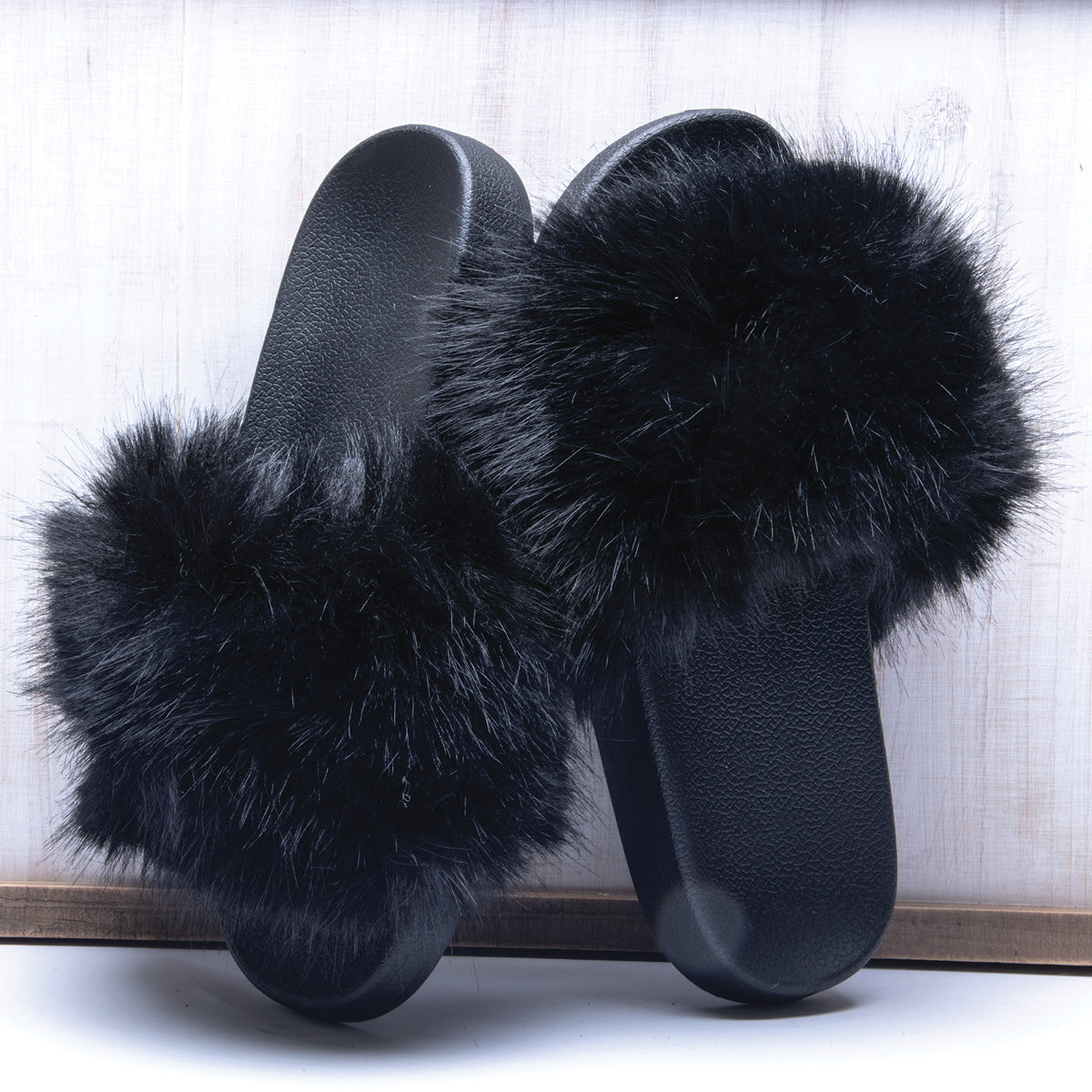 Amanda Blu  Furry Loafer Slipper