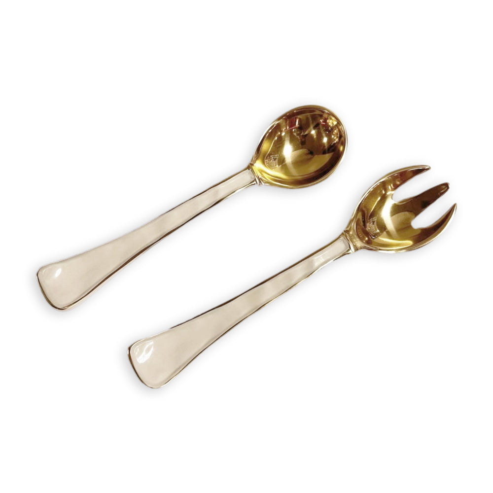 Beatriz Ball 8483 ENCANTO Soho Salad Servers - Cream