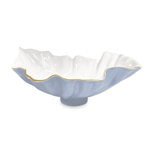 Beatriz Ball 8594 Encanto Bloom Med Bowl Periwinkle and White