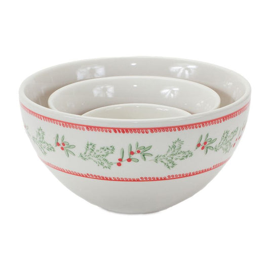 Melrose 86082 Christmas Bowl - Set of 3
