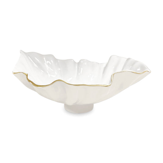 Beatriz Ball 8691 Encanto Bloom Med Bowl Cream and White
