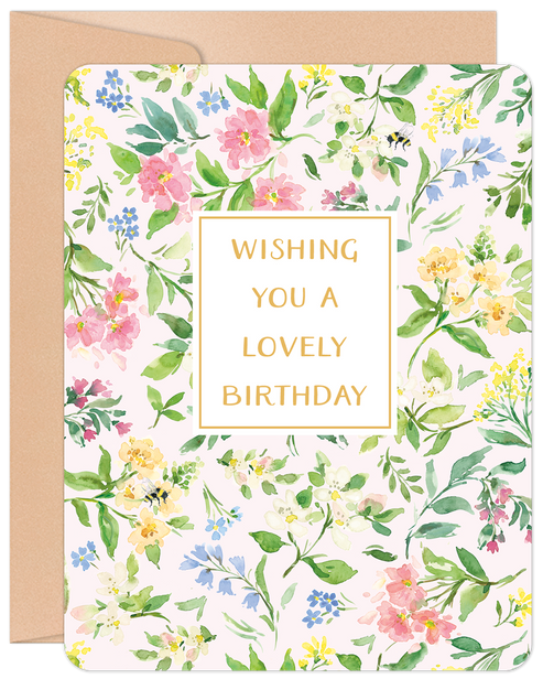 Willow & Ivy BDC96065 Wishing You A Lovely Birthday Greeting Card