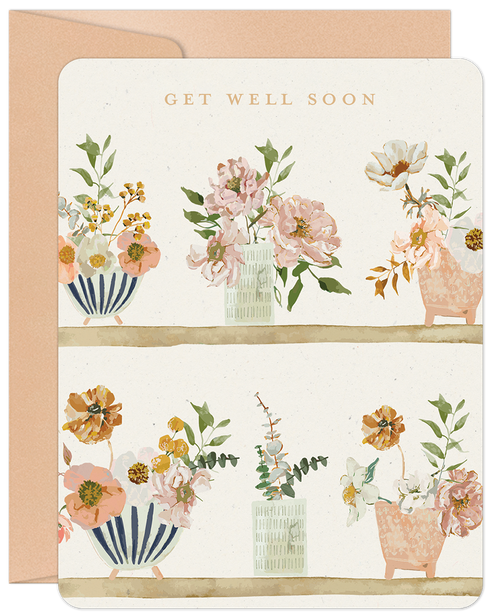 Willow & Ivy GWC96125 Get Well Soon Greeting Card