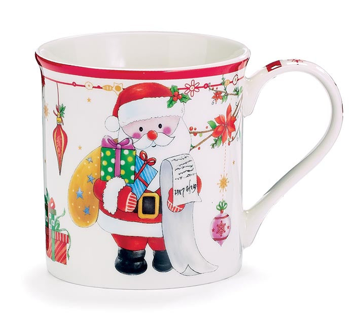 Burton & Burton 9740180 Santa Clause Mug Holding List & Presents