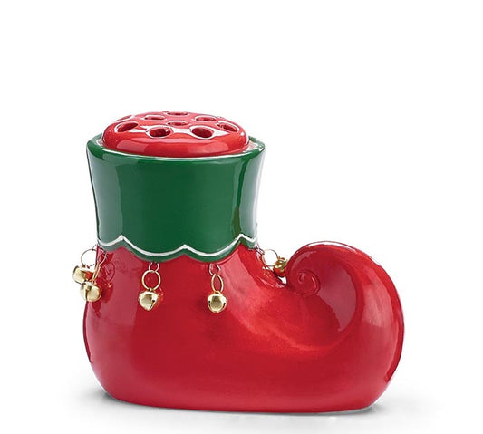 Burton & Burton 9750579 Elf Boot Candy Cane Holder
