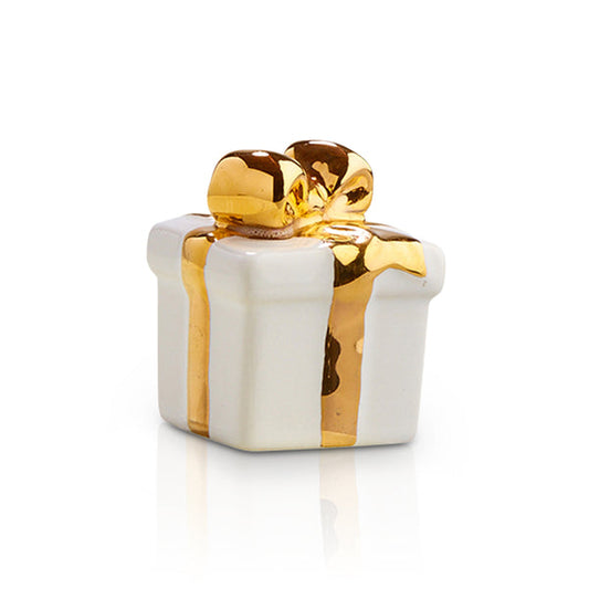 Nora Fleming A185 Mini Golden Wishes (White Gift)