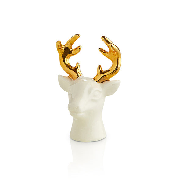 Nora Fleming A208 Mini Oh Deer! (White Reindeer)