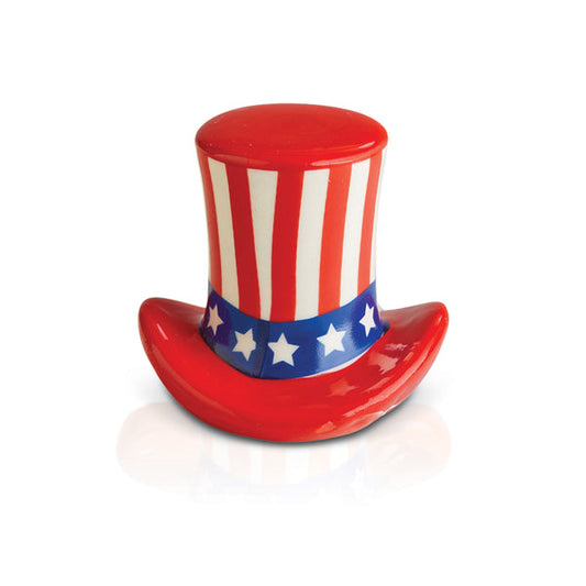 Nora Fleming A53 Mini Home of the Free (Uncle Sam Hat)