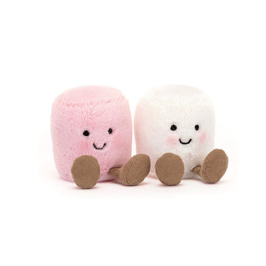 Jellycat A6MPW Amuseables Pink and White Marshmallows