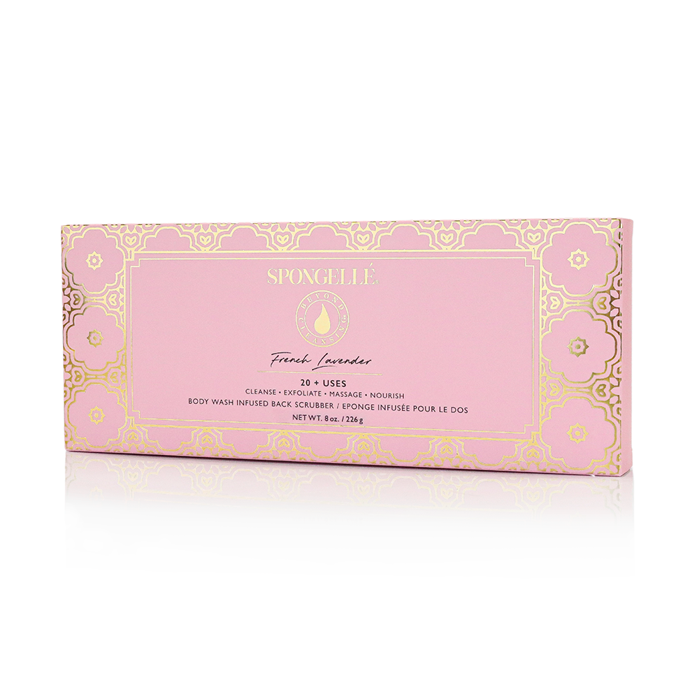 Spongellé AST-DCBSFL Daisy Collection Back Scrubber - French Lavender