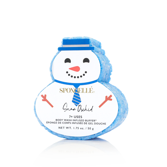 Spongelle AST-HOLSM-SO Snow Orchid Snowman Holiday Buffer