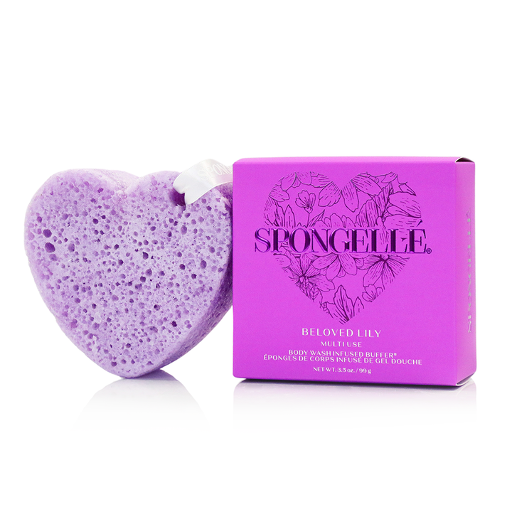Spongelle Valentine Heart Shaped Body Wash Infused Buffer