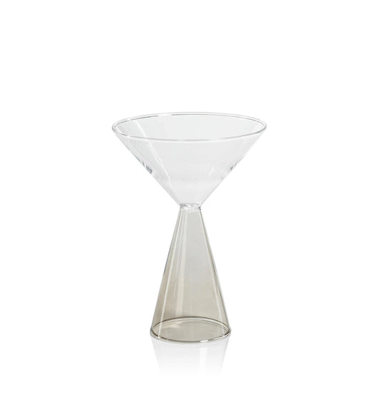 Zodax CH-6641 Veneto Martini Glass - Smoke